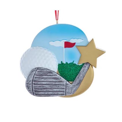 Sports Stars Ornaments Personalized Golf Club