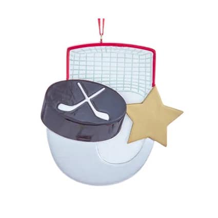 Sports Stars Ornaments Personalized Hockey Puck