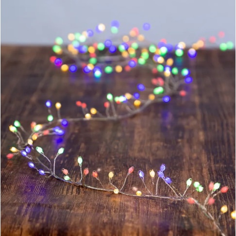Twinkle Superbright Led Cluster Light Set Color Strand