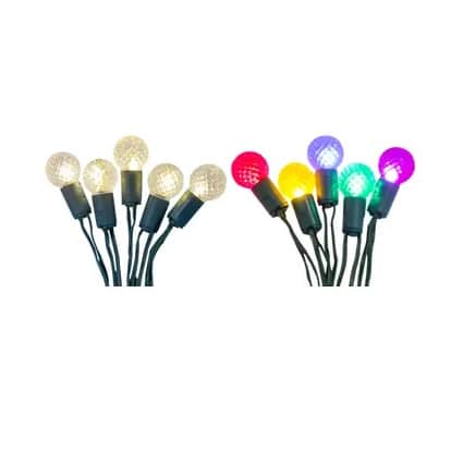 Warm White or Multicolor Berry Bulb Fairy Lights