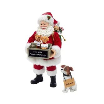 Adopt-A-Pet Santa With Dog