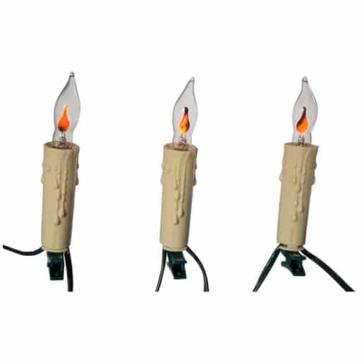 Flicker Flame Candle Light Set Lit