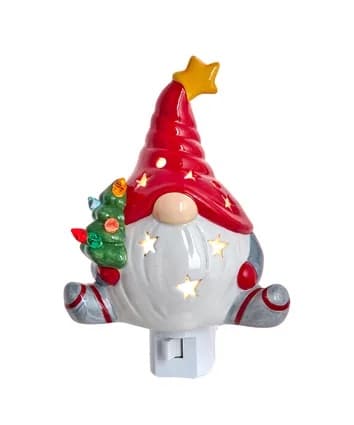 Gnome with Christmas Tree Night Light