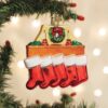 Mantle Stocking Family Ornament Old World Christmas Family of Five