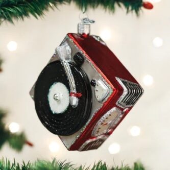 Record Player Ornament Old World Christmas