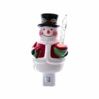 Snowman With Bubble Light Night Light