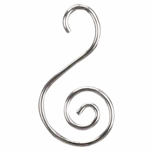 Swirl Wire Ornament Hooks Swirl Gold