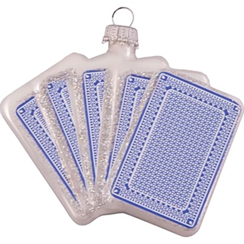 All Spades Playing Cards Ornament Back