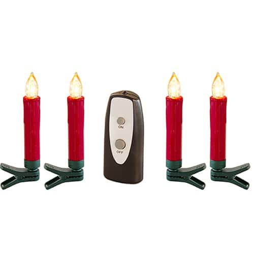 Clip on Red Taper Candles 1