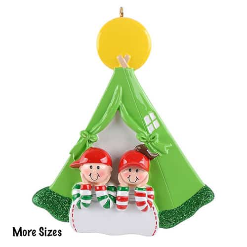 Ent Camping Family Ornament Personalized 2