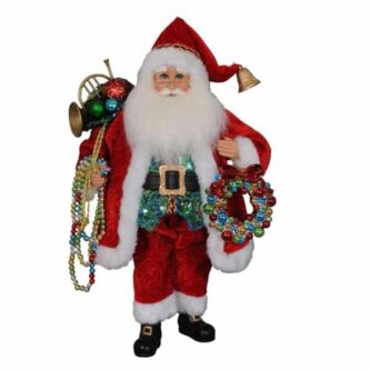 Beads With Wreath Santa by Karen Didion