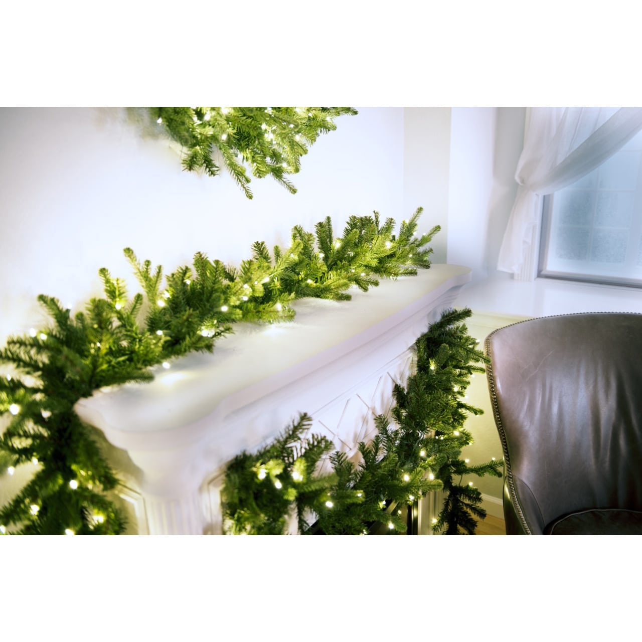 Carolina Fraser Fir Lit Wreath or Garland by St Nicks™️