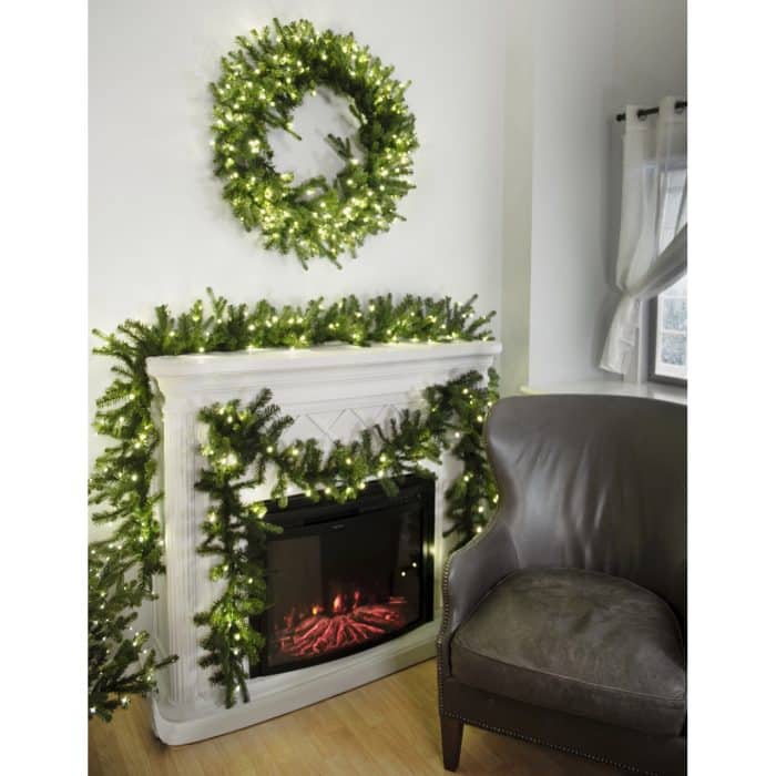 Carolina Fraser Fir Lit Wreath or Garland by St Nicks™️ Copy