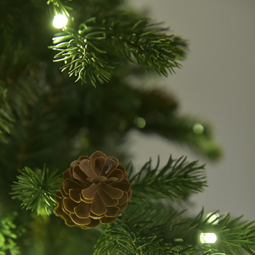 Glenville Spruce Christmas Slim Tree St Nicks™️ Pinecone