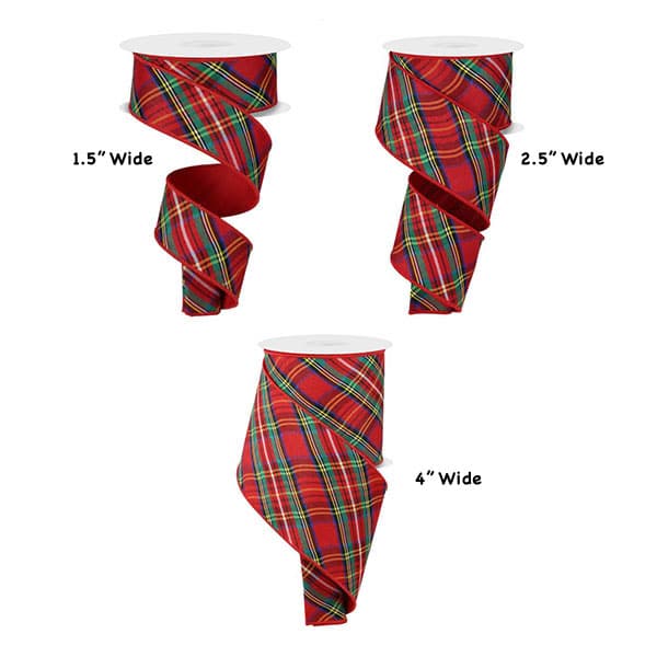 Multi Color Plaid Ribbon 2