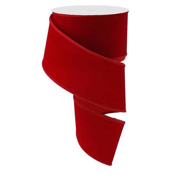 Red Velvet Indoor Outdoor Ribbon 25