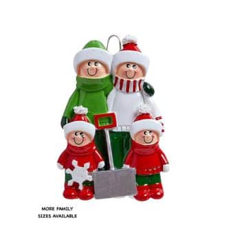 Snow Shovel Family Ornament Personalized 4 2