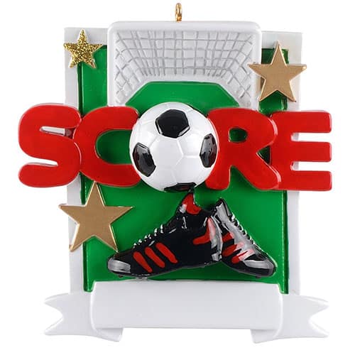 Sports Superstar Ornament Personalize Soccer
