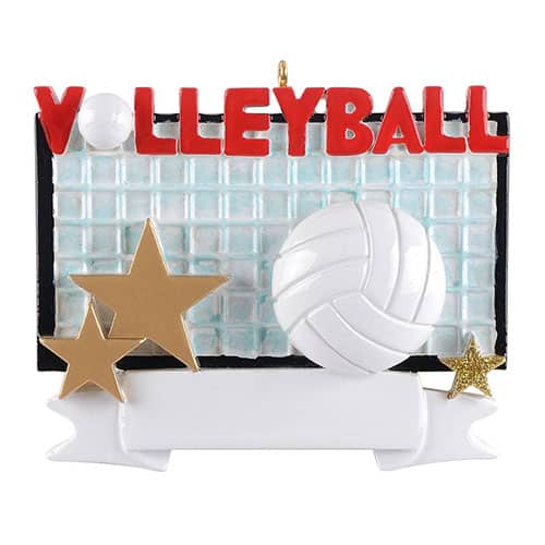 Sports Superstar Ornament Personalize Volleyball