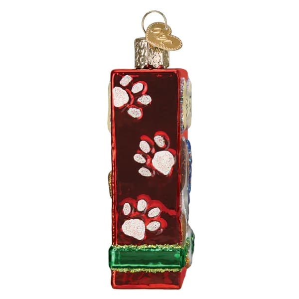 Doggy Treats Ornament Old World Christmas Personalize Side