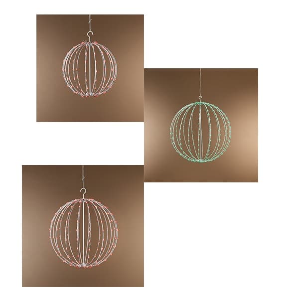 Rgb Color Change Foldable Metal Sphere Three Sizes