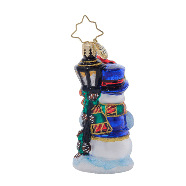 Feathered Friends Snowman Gem by Radko Back