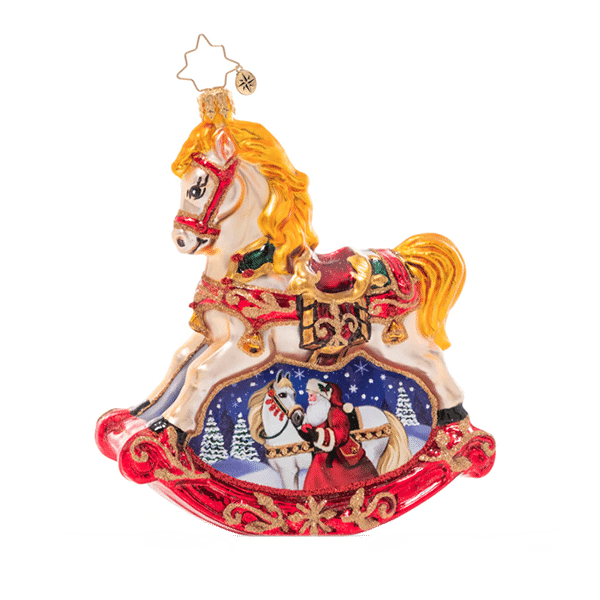 Resplendent Rocking Horse by Radko Back