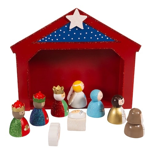 Childrens Miniature Nativity Set Side