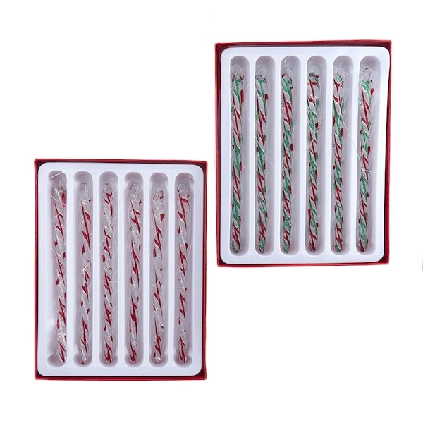 Colored Twisted Icicle Ornaments