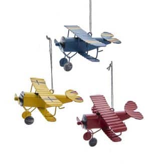 Colorful Metal Plane Ornaments