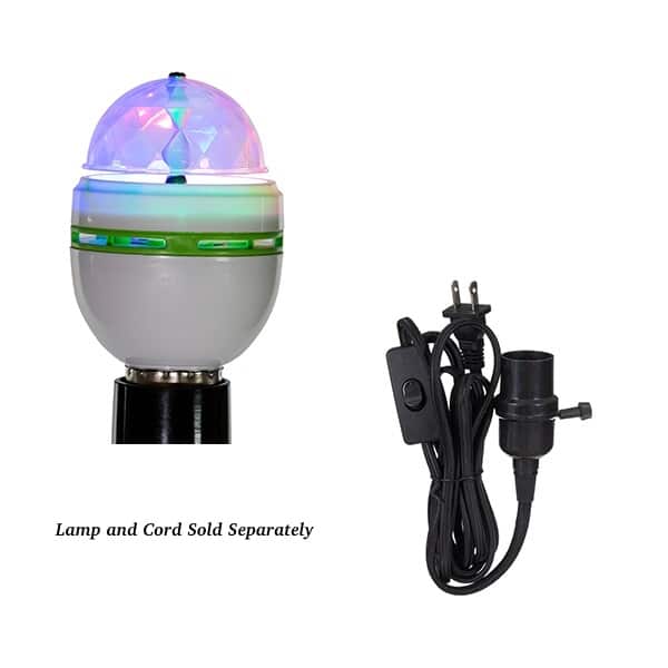Disco Rotating Led Lamp or Black Cord