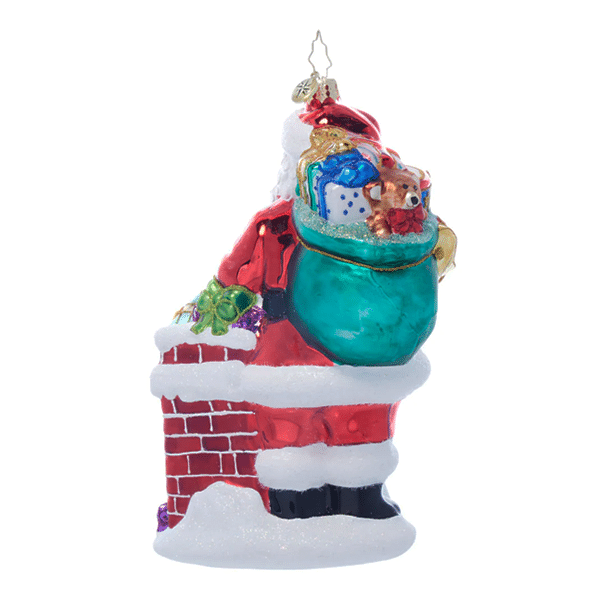 Down the Chimney St Nick by Radko Back