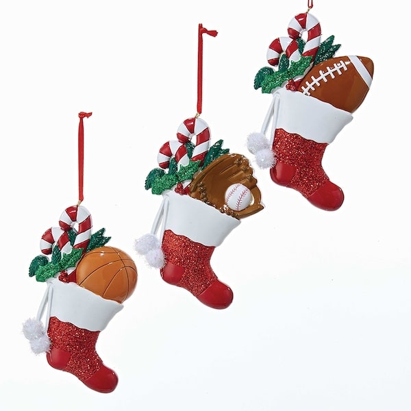 Sports Stocking Ornaments Personalize