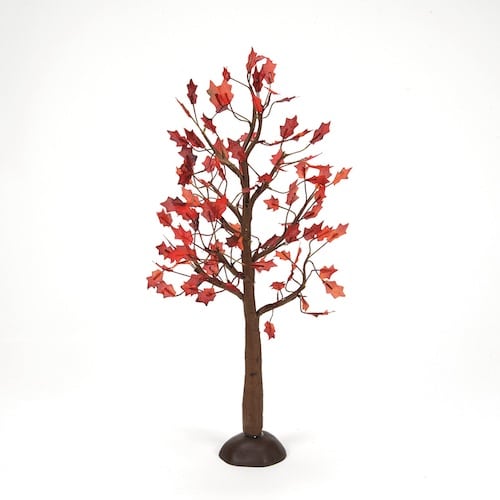 a Splendid Fall Landscape Set Dept 56 Snow Village Leaf Tree