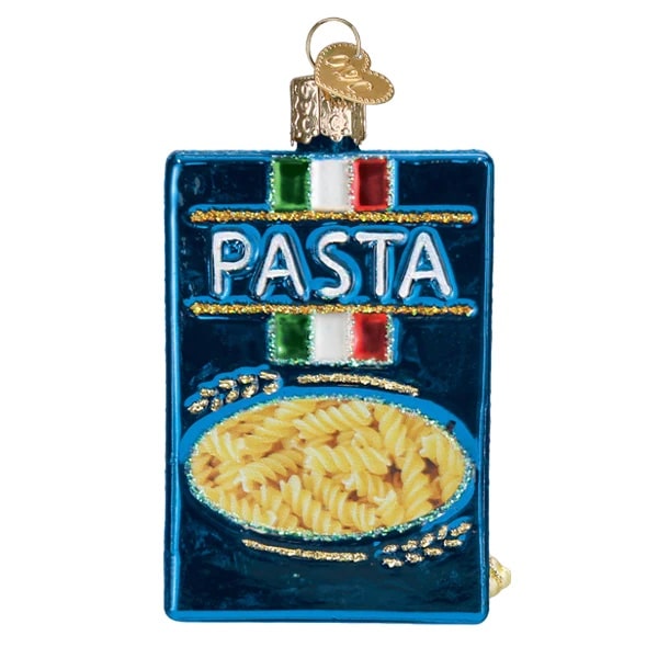 Box of Pasta Ornament Old World Christmas Back