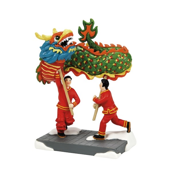 Chinese Dragon Dance Christmas in the City Village Dept 56