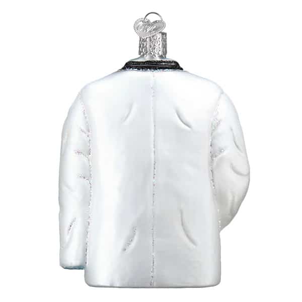 Doctors Coat Ornament Old World Christmas Back