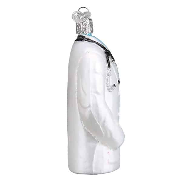 Doctors Coat Ornament Old World Christmas Side