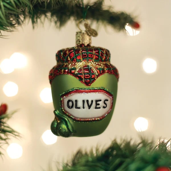 Jar of Olives Ornament Old World Christmas