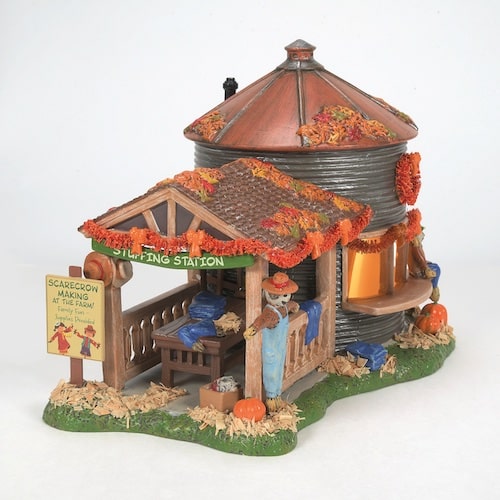 Make Take Scarecrow Shack Halloween Village Dept 56 Side One