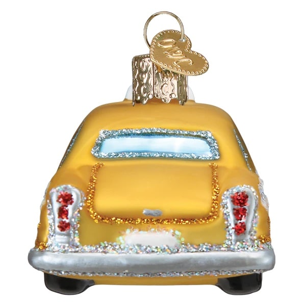 N Y C Taxi Ornament Old World Christmas Side