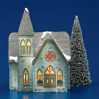 Redeemer Church Rare Retired Original Snow Village Dept 56 Pre-Owned