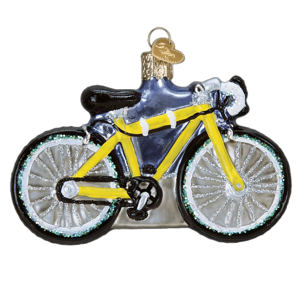 Road Bike Ornament Old World Christmas Back