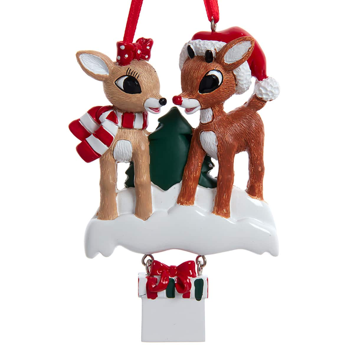 Rudolph and Clarice Family Ornament Personalize Couple