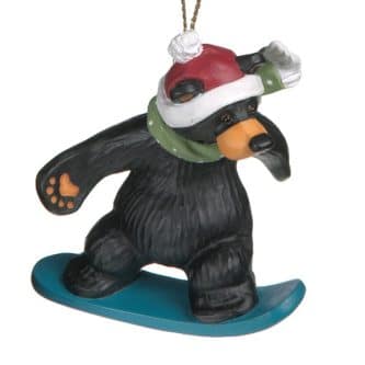 Snow Boarder Ornament Bearfoots Bear