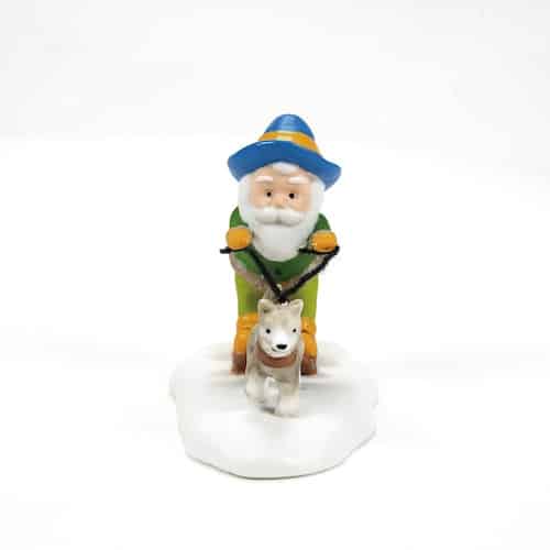 Trio of Friends North Pole Village Dept 56 Sled Front
