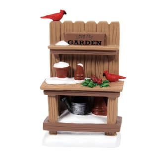 Winter Potters Bench Village Accessory Dept 56