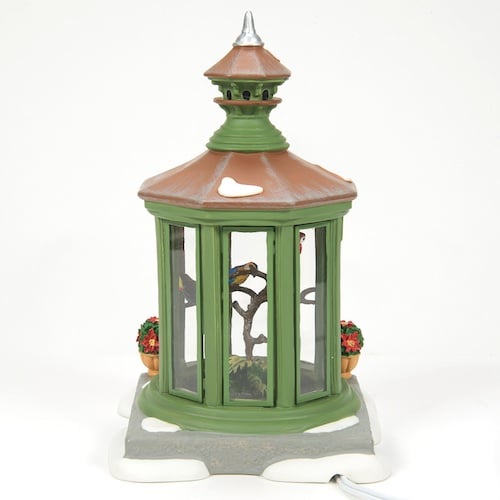 an Aviary in Honor Dickens Village Dept 56 Back