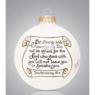 Deuteronomy Glass Ball Ornament