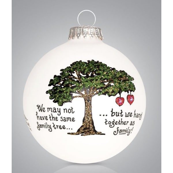 Family Tree Glass Ball Ornament